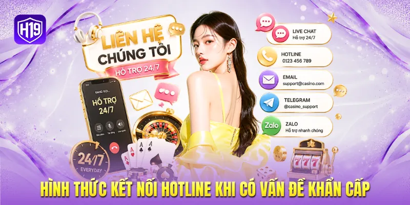 Hình thức kết nối hotline khi có vấn đề khẩn cấp Hình thức kết nối hotline khi có vấn đề khẩn cấp